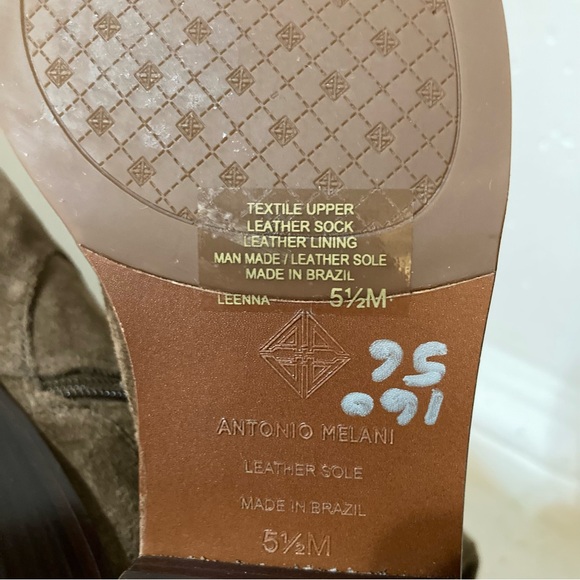 NWT Brown Tall Boots Over Knee Suede Boot 5.5 / 5 1/2 Antonio Melani Leenna - Picture 8 of 11